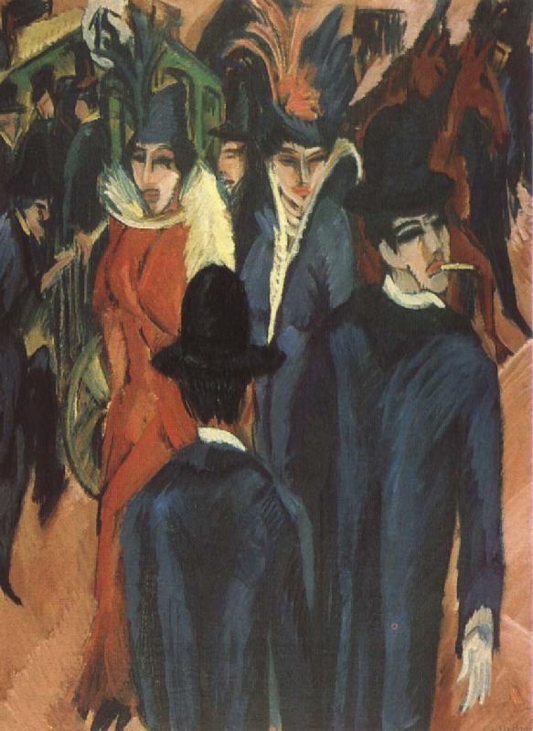 Ernst Ludwig Kirchner Gatuscen from Berlin China oil painting art